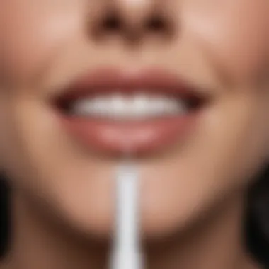 Applying Optic White Pen for Teeth Whitening