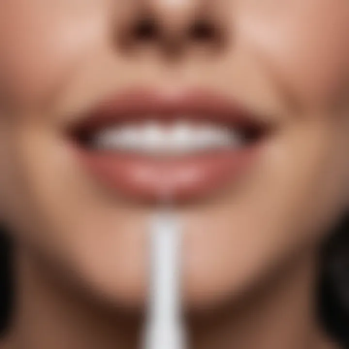 Applying Optic White Pen for Teeth Whitening