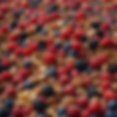 Colorful Berry and Nut Mix Assortment of fresh berries and nuts