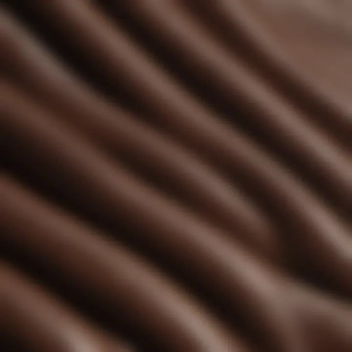 Close-up of premium faux leather texture showcasing its quality.