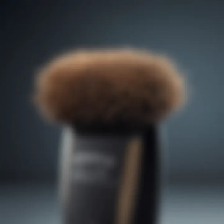 Close-up of a paddle brush with soft bristles, ideal for smoothing frizz.