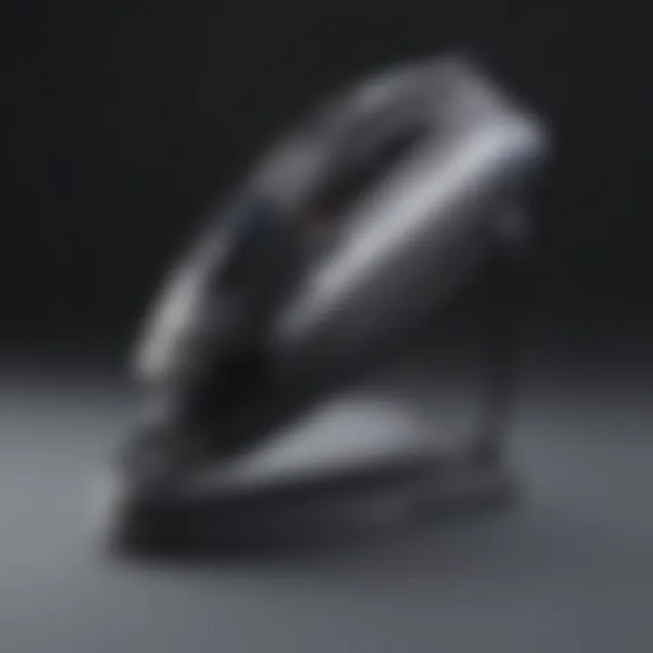 Elegant design of a steam flat iron with a sleek finish