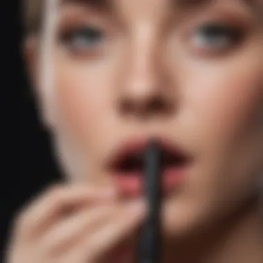 A sleek, modern blackhead sucker tool in a sophisticated setting