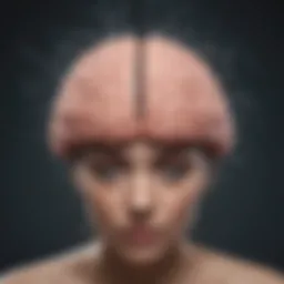 Illustration depicting brain activity linked to anxiety disorders