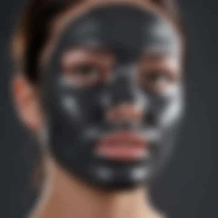 Charcoal-infused facial mask