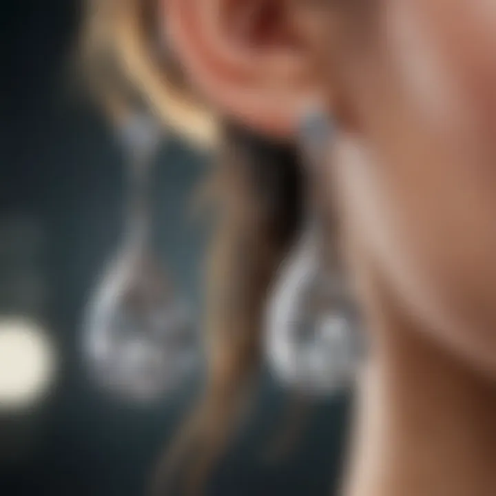 Chic Diamond Drop Earrings