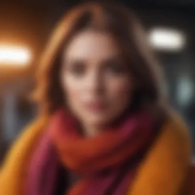 Vibrant Winter Style: Embracing Color and Texture Trendy winter outfit featuring bold colors and textures