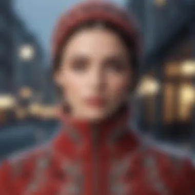 Pattern Play: Elevating Winter Fashion with Unique Designs Fashion-forward winter attire showcasing unique patterns