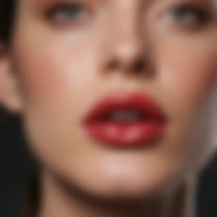 Artistic representation of beauty trends influenced by Clinique Labs lipstick.