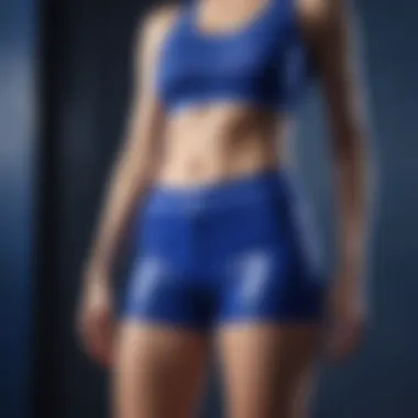 Sporty and Fashion-Forward Cobalt Blue Lulu Shorts