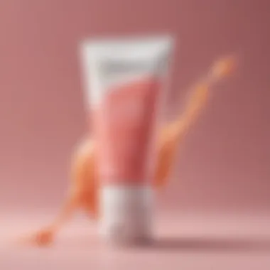 A close-up of a hair removal cream tube with vibrant packaging.