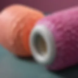 A close-up view of Conair Jumbo Foam Rollers showcasing their vibrant colors and soft texture