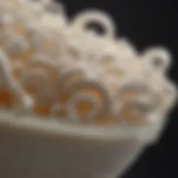 Close-up of luxurious curl cream texture