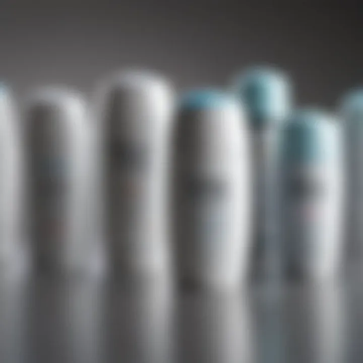Infographic showing types of deodorants and their benefits