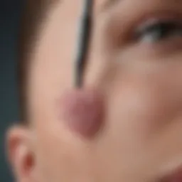 A close-up view of a derma roller showcasing its micro-needles.