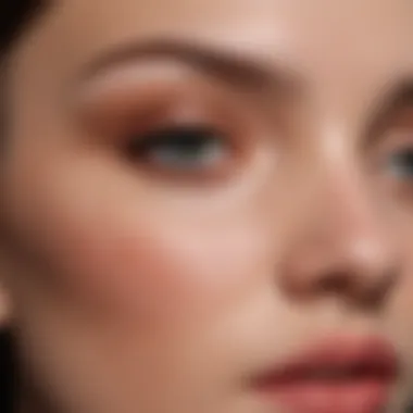 Close-up of Dior Airbrush Makeup's texture on skin