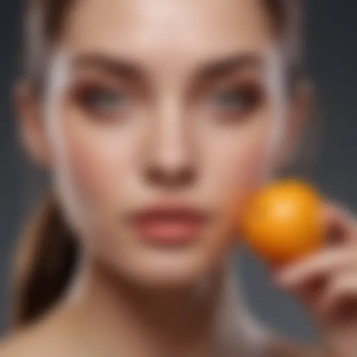 Infographic summarizing the benefits of Vitamin C in skincare