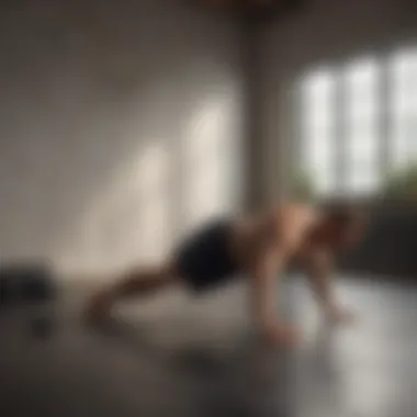 Man practicing side plank exercise for core stability