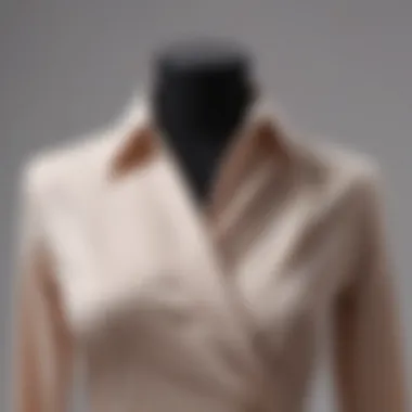 Elegantly draped Marc Anthony dress shirt on mannequin