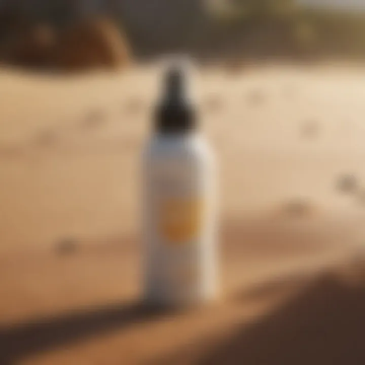 Eco-friendly sunscreen spray for skin and oceans