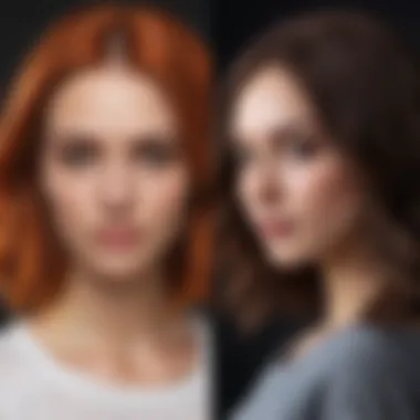 Stunning Hair Transformation Before and after hair dye transformation