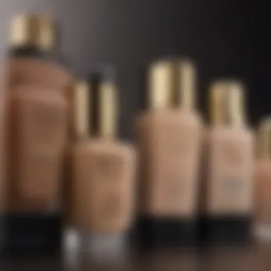 Diverse range of Estée Lauder foundations for mature skin