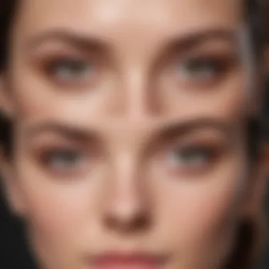 Before and after results of using Lancome eye cream