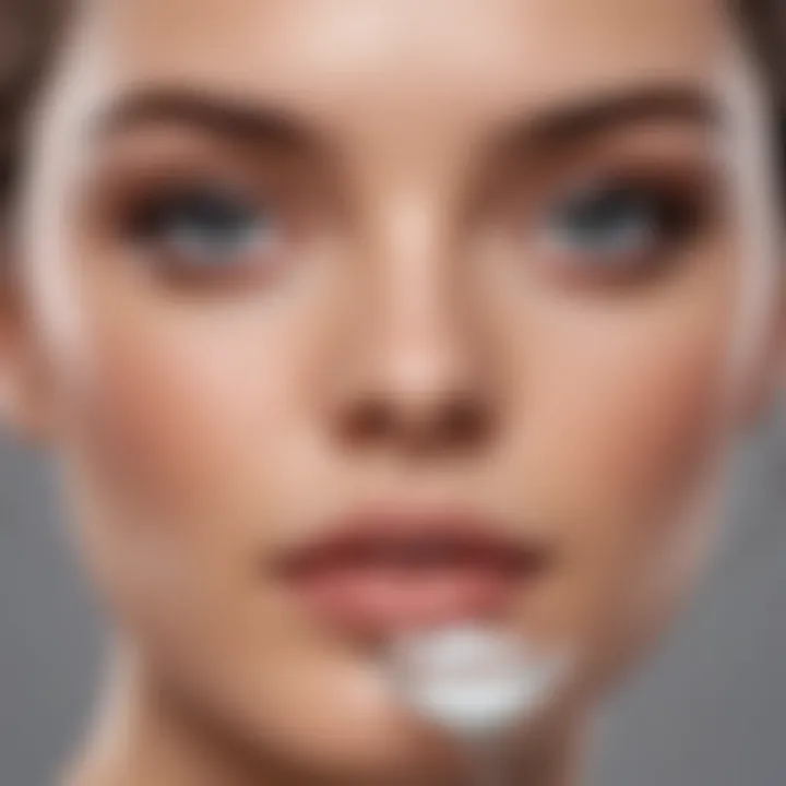 Close-up of key ingredients in Lancome eye cream