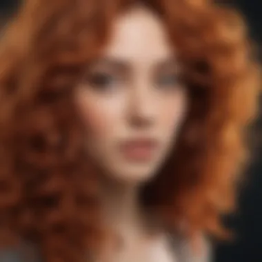 Various hair types with vibrant hair colors