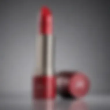 Close up of non-feathering lipstick tube