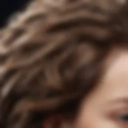 A close-up of a hairpiece designed to cover bald spots, showcasing its natural texture.