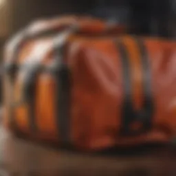 Stylish duffel bag with vibrant colors