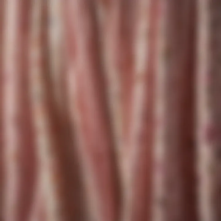 Close-up of fabric textures showcasing summer dress variety