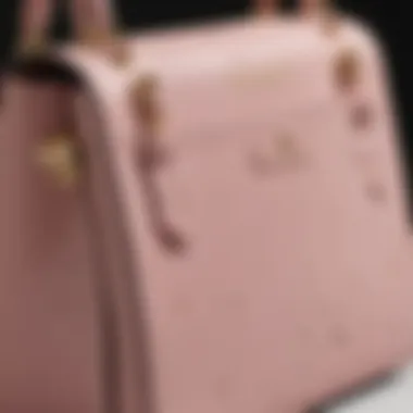 Close-up of the unique details and craftsmanship of a Kate Spade crossbody bag