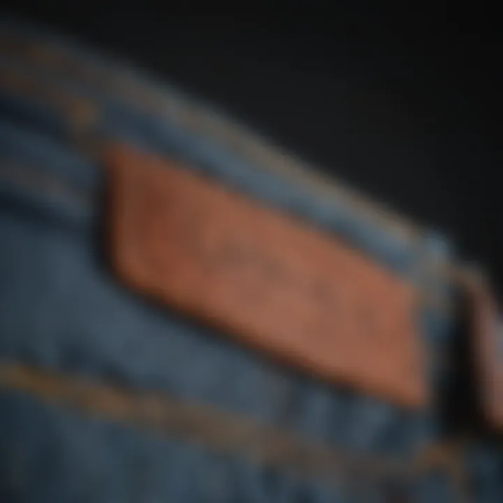 Exquisite stitching details on a rare vintage Levi's pair