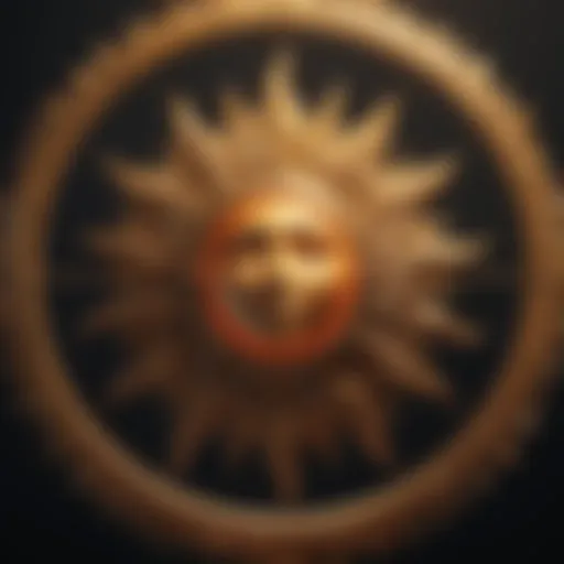 Gemini Sun Symbol with Dynamic Energy