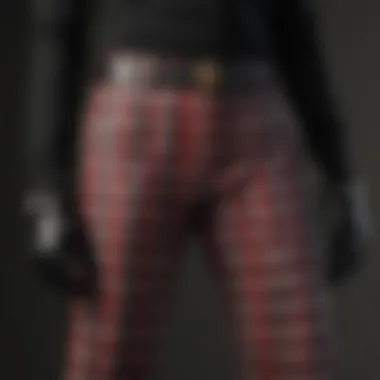 Chic Gucci Ski Pants in Classic Plaid Pattern