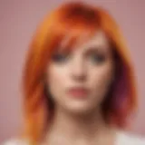 Vibrant hair color swatches inspired by Hayley Williams