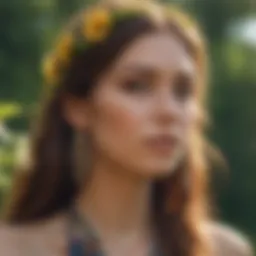 A serene natural landscape representing the essence of hippie culture