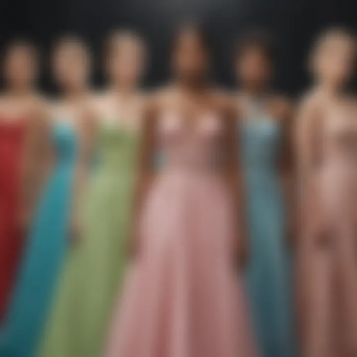 Diverse prom dress styles representing inclusivity