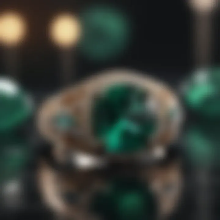 Luxurious Kimai emerald ring