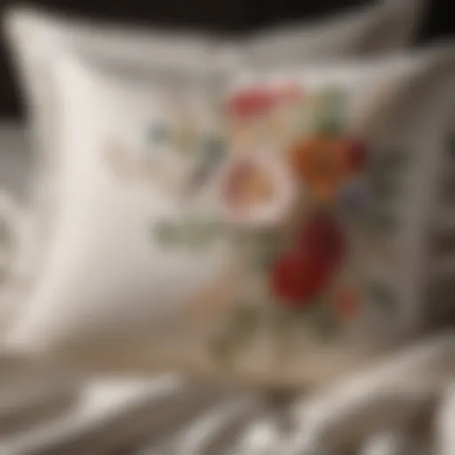 Mulberry Silk Pillowcase with Floral Embroidery