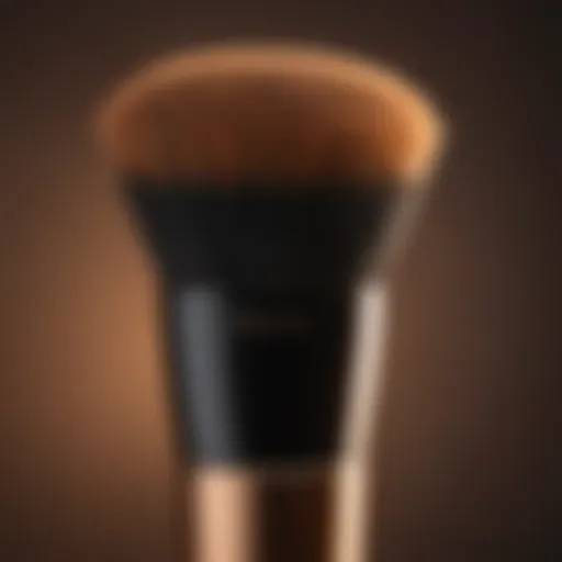 Luxurious bronzer brush bristles