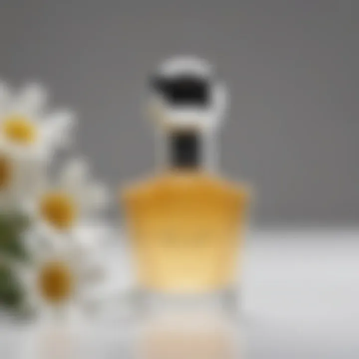 Close-up of the Daisy Perfume Rollerball packaging design