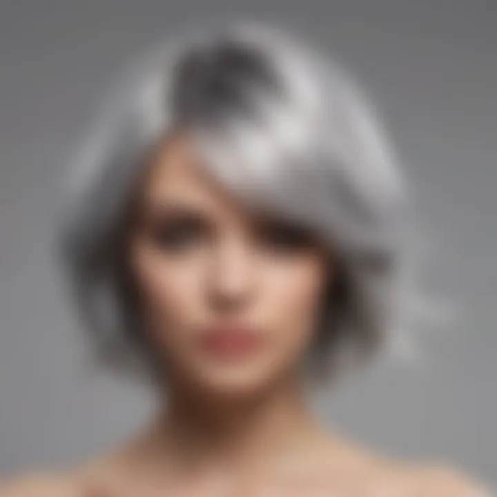 Hair type analysis for silver dye
