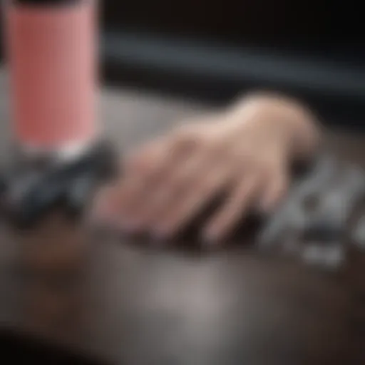 Essential gel nail removal tools arranged neatly on a table