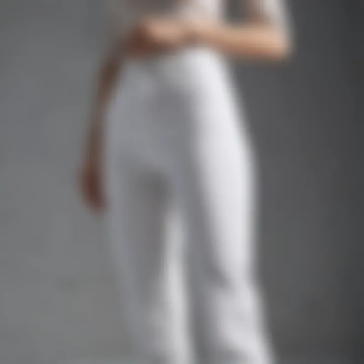 Minimalist Chic White Pants