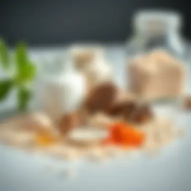 Display of key ingredients in a moisturizing face powder