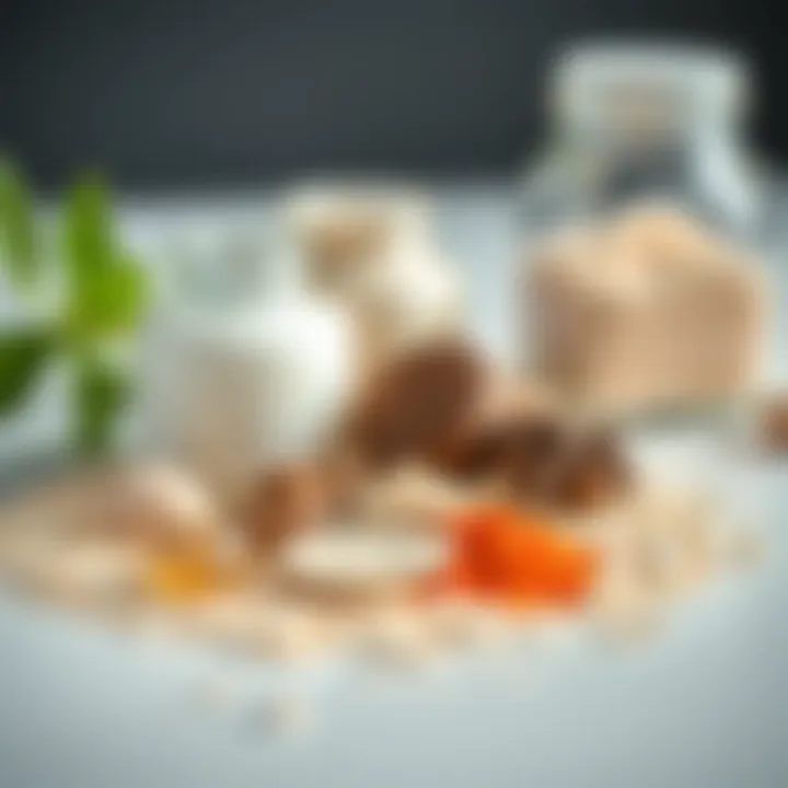 Display of key ingredients in a moisturizing face powder