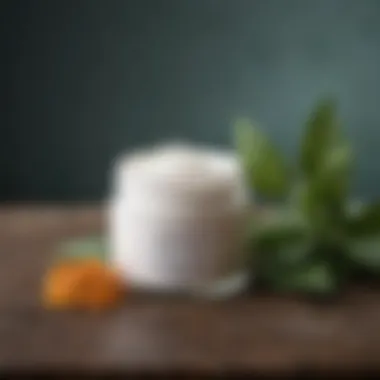 Natural Ingredients in Cleansing Balms An array of natural ingredients used in hydrating cleansing balms, such as oils and botanical extracts.